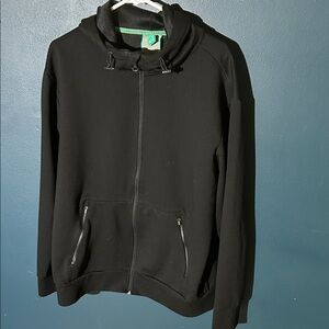 Men's Stylish Black Zip-Up Sweater
